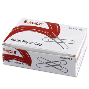 CLIP EAGLE PLATEADO 33MM 100U CLIP EAGLE PLATEADO 33MM 100U