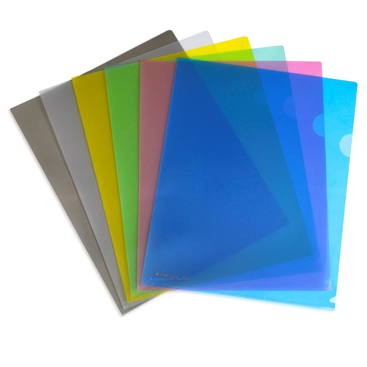 FUNDAS L CARTA 12U COLORES