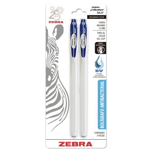 BOLIGRAFO ZEBRA J-ROLLER AZUL2U(1.0MM, RESINA ANTIMICROBIAL)