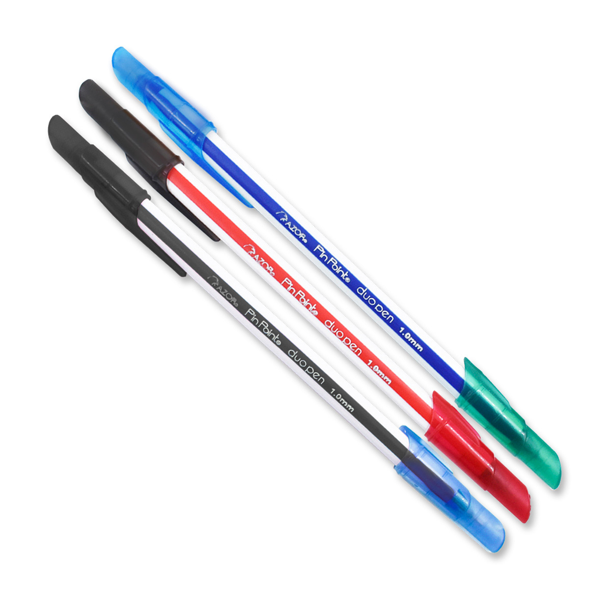BOLIGRAFO AZOR AZOR AZOR DUO3U NEGRO/AZUL,NEGRO/ROJOYAZUL/VERDE 1.00MM