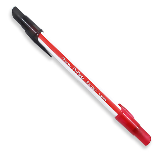 BOLIGRAFO AZOR PIN POINT DUO NEGRO-ROJA 12U PUNTA DE AGUJA 1.0 MM