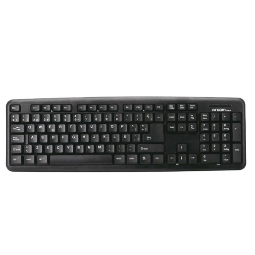 TECLADO ARGOM USB SENCILLO ARG-KB-7414