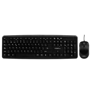 TECLADO Y MOUSE ARGOM USB ESPANOL NEGRO