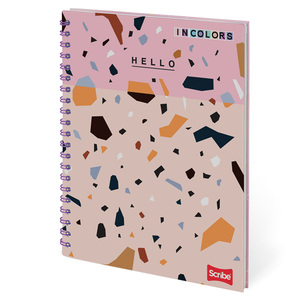 CUADERNO ESPIRAL RAYA SCRIBE (INCOLORS, 80HOJAS)