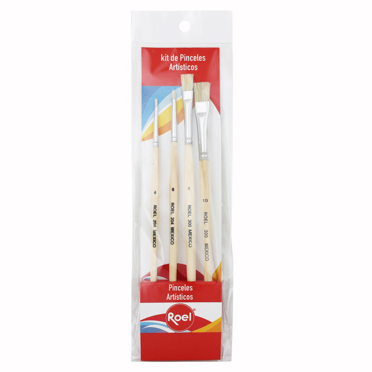 JUEGO DE PINCELES CONDOR ARTISTICOS ATREVETE A CREAR No.4 4U