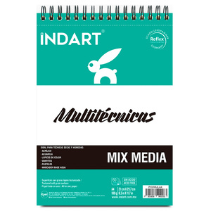 ALBUM INDART MULTITECNICA A4 60H (MEDIDAS 21x29.7CM, 180G) ALBUM INDART MULTITECNICA A4 60H (MEDIDAS 21x29.7CM, 180G)