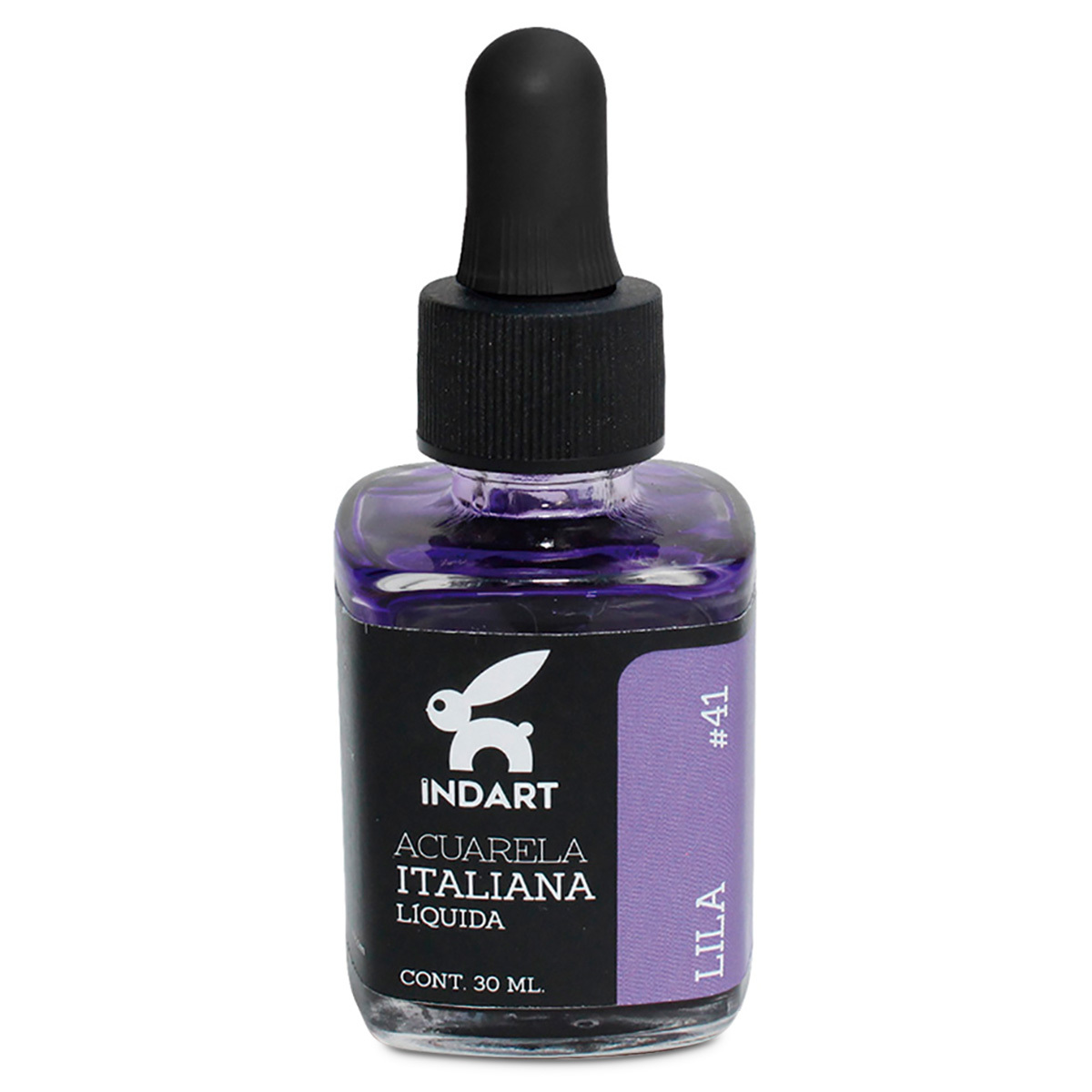 ACUARELA LIQUIDA LILA ITALIANA INDART BOTE VIDRIO 30ML