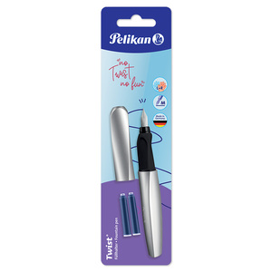 PLUMA FUENTE TWIST PLATA PLUMA FUENTE TWIST PLATA