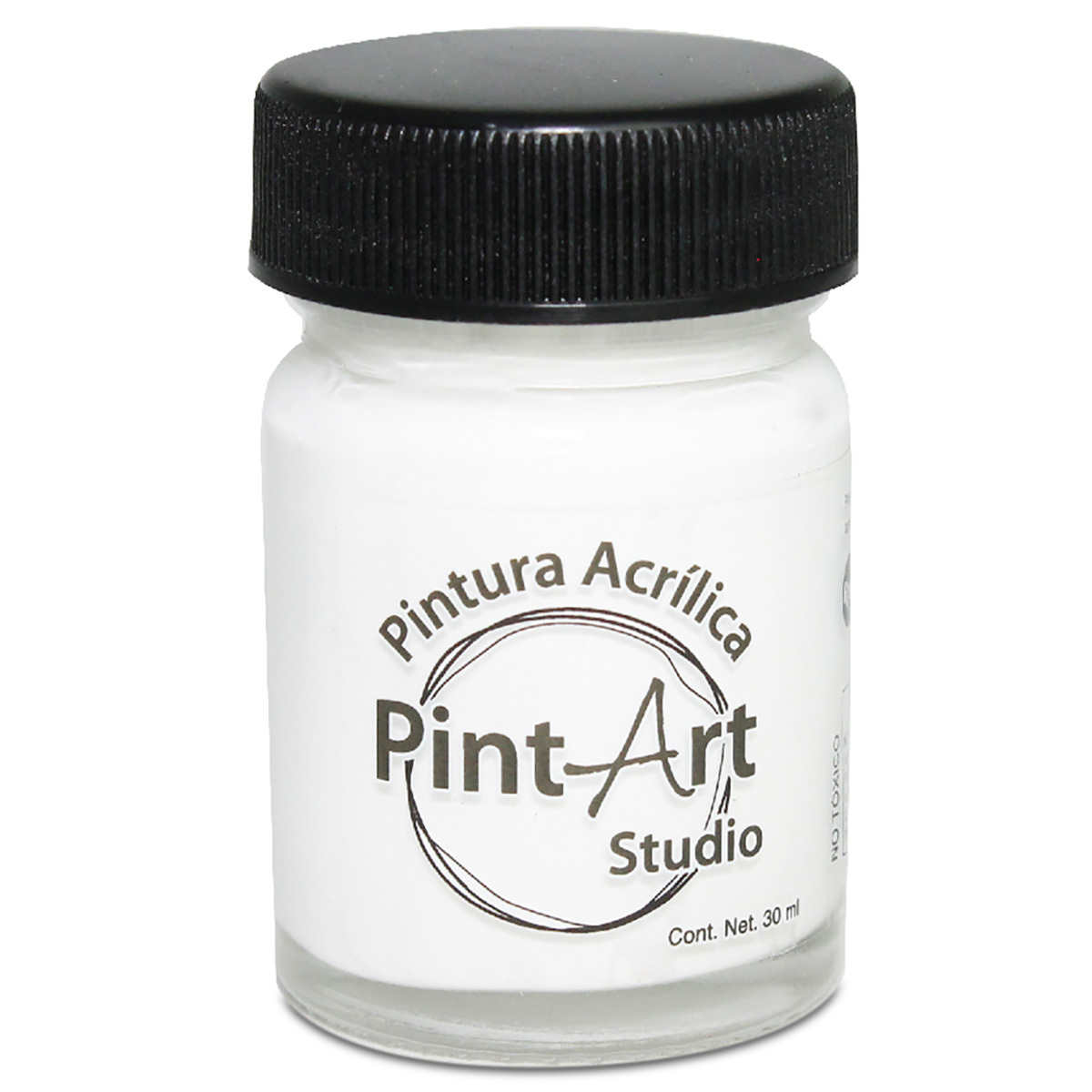 PINTURA ACRILICA PINTART STUDIO 100 BLANCO BOTE 100ML VIDRIO