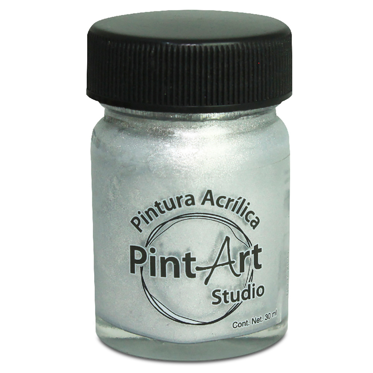 PINTURA METALICA PINTART STUDIO VIDRIO 822 ALUMINIO 30ML