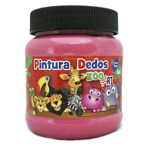 PINTURA DEDOS ZOO ART ROSA 250ML PINTURA DEDOS ZOO ART ROSA 250ML