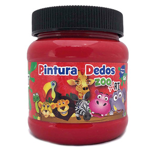 PINTURA DEDOS ZOO ART ROJO 250ML PINTURA DEDOS ZOO ART ROJO 250ML