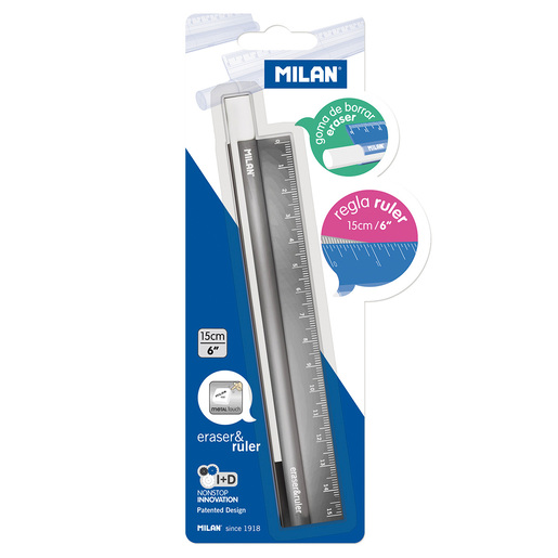 REGLA MILAN METALICA 15CM