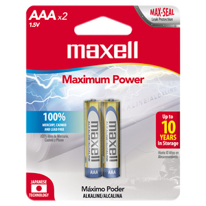 BATERIA ALCALINA AAA MAXELL PACK 2    