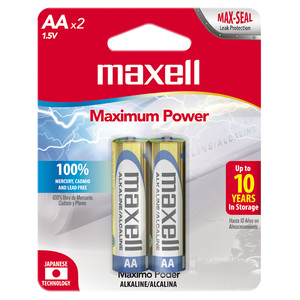 BATERIA ALCALINA AA 2PK MAXELL BATERIA ALCALINA AA 2PK MAXELL