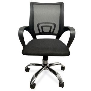 SILLA SECRETARIAL DE MESH NEGRO BASE CROMADA 4TUNE SILLA SECRETARIAL DE MESH NEGRO BASE CROMADA 4TUNE