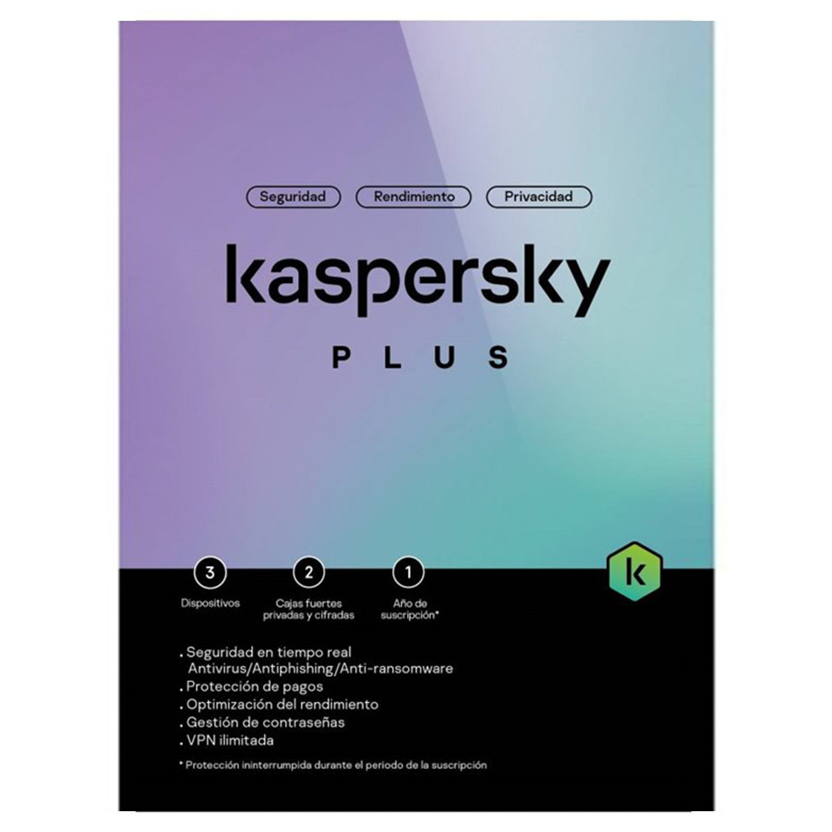 KASPERSKY PLUS 3 DISPOSITIVOS