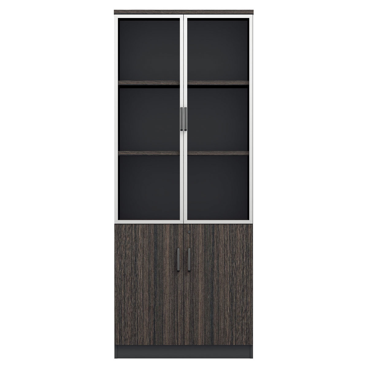 LIBRERO MADERA Y VIDRIO COLECCION PRESIDENCIAL