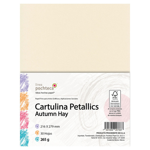 CARTULINA CARTA PETALLICS AUTUMN 265GR 30H