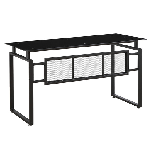 ESCRITORIO VIDRIO CON MESH