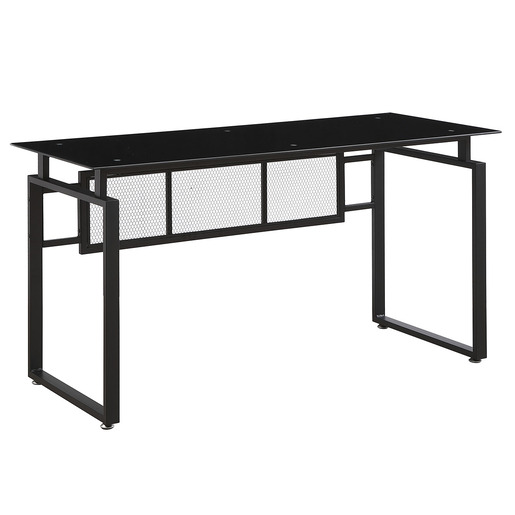 ESCRITORIO VIDRIO CON MESH