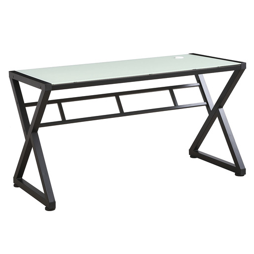 ESCRITORIO PERSONAL DE VIDRIO BLANCO