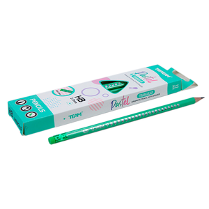 LAPIZ DE GRAFITO TRIANGULAR VERDE MENTA TOP TEAM