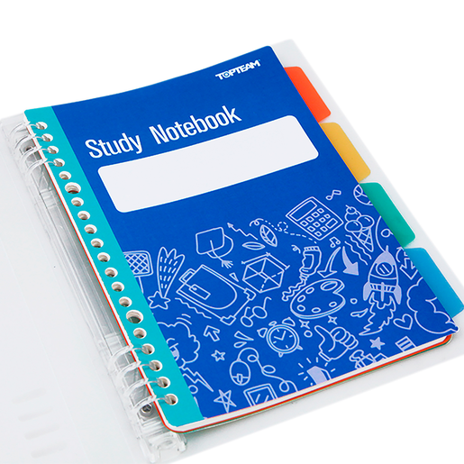 CUADERNO ESPIRAL LINEAS TOP TEAM B5 AZUL 80H