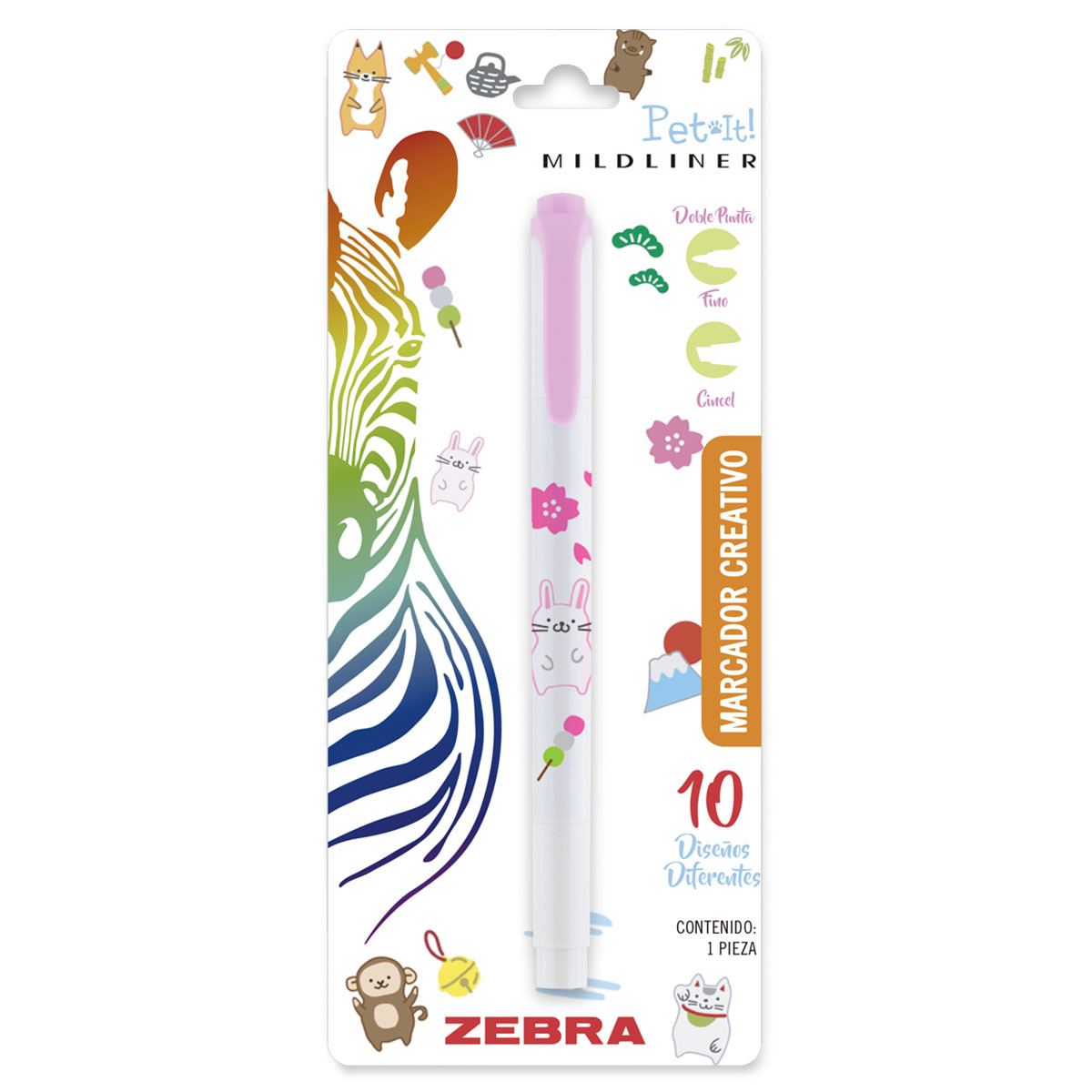Marcador ZEBRA MILDLINER Pet it doble pu