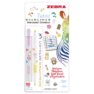 MARCADOR ZEBRA MILDLINER DOBLE PUNTA PET IT 3U (MILK) MARCADOR ZEBRA MILDLINER DOBLE PUNTA PET IT 3U (MILK)
