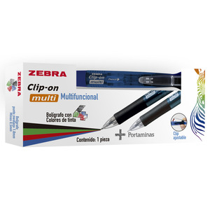 BOLIGRAFO ZEBRA MULTIFUNCIONAL 4 COLORES + PORTAMINAS 0.5MM 1U (AZUL) BOLIGRAFO ZEBRA MULTIFUNCIONAL 4 COLORES + PORTAMINAS 0.5MM 1U (AZUL)