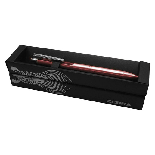 BOLIGRAFO ZEBRA GEL METALICO TINTA NEGRA 1U (ROSA)