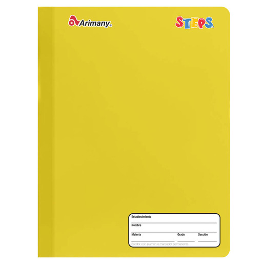 CUADERNO COSIDO ARIMANY STEPS FRANCES LINEAS 100H