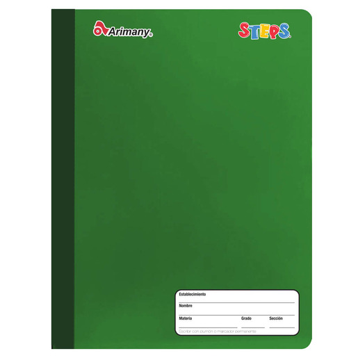 CUADERNO COSIDO ARIMANY STEPS FRANCES CUADROS 100H