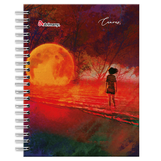 CUADERNO ESPIRAL ARIMANY CANVAS MULTIMATERIA 180H (PASTA DURA)
