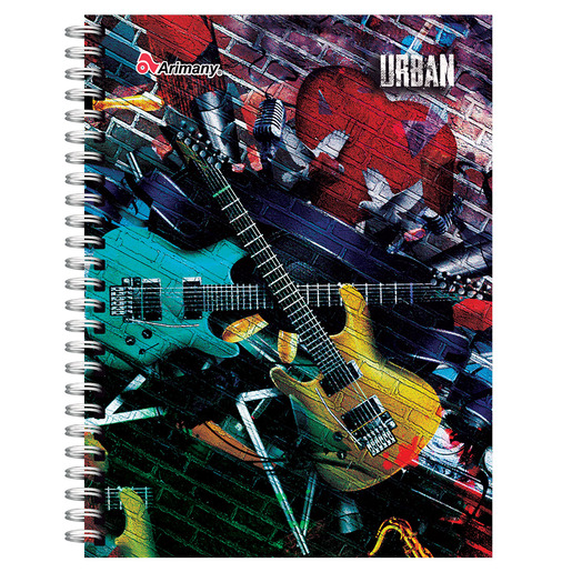 CUADERNO ESPIRAL ARIMANY URBAN MULTIMATERIA 180H (PASTA DURA)