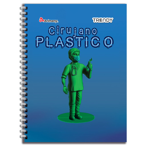 CUADERNO ESPIRAL ARIMANY TRENDY LINEAS 100H (PASTA SEMI DURA)