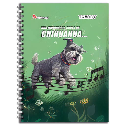 CUADERNO ESPIRAL ARIMANY TRENDY LINEAS 100H (PASTA SEMI DURA)