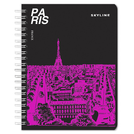 CUADERNO ESPIRAL ARIMANY SKYLINE CUADRO 100H (PASTA SEMI DURA)