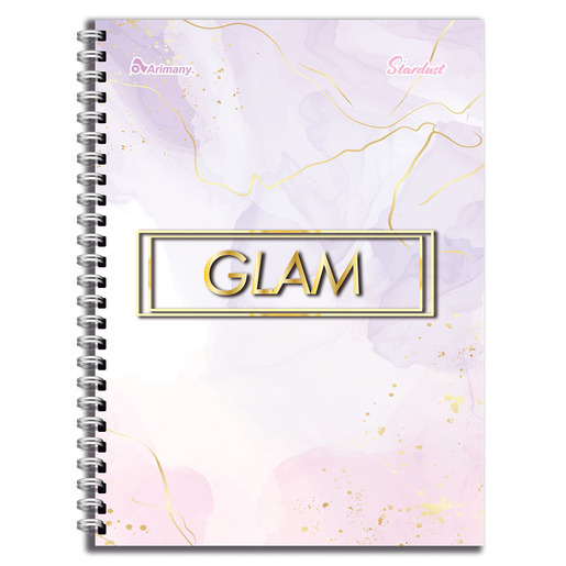 CUADERNO ESPIRAL ARIMANY STARDUST CUADRO 100H (PASTA SEMI DURA)