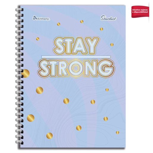 CUADERNO ESPIRAL ARIMANY STARDUST CUADRO 100H (PASTA SEMI DURA)