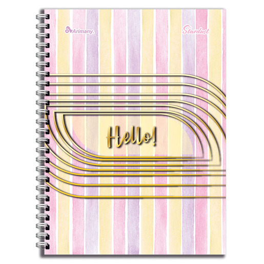 CUADERNO ESPIRAL ARIMANY STARDUST LINEAS 100H (PASTA SEMI DURA)