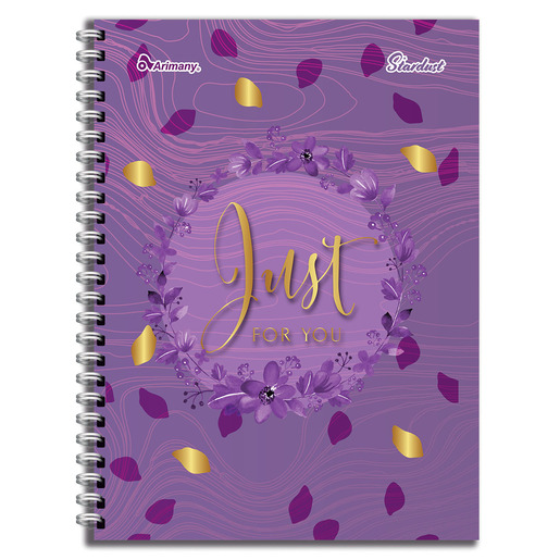 CUADERNO ESPIRAL ARIMANY STARDUST LINEAS 100H (PASTA SEMI DURA)