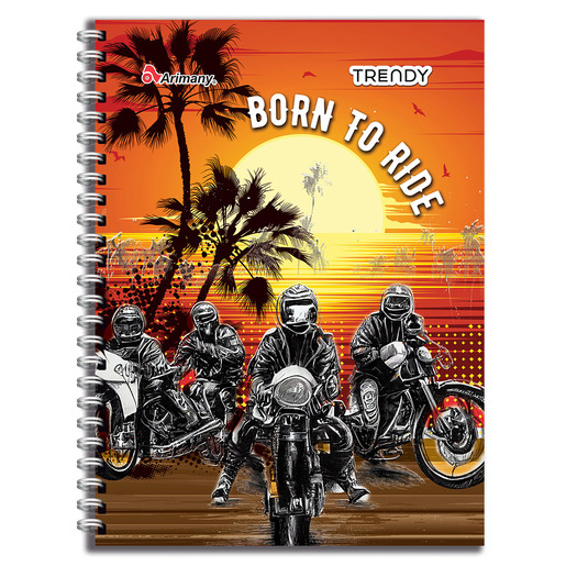 CUADERNO ESPIRAL ARIMANY TRENDY MULTIMATERIAS CUADROS 200H (PASTA SEMI DURA)