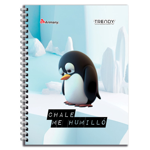 CUADERNO ESPIRAL ARIMANY TRENDY MULTIMATERIAS CUADROS 200H (PASTA SEMI DURA)