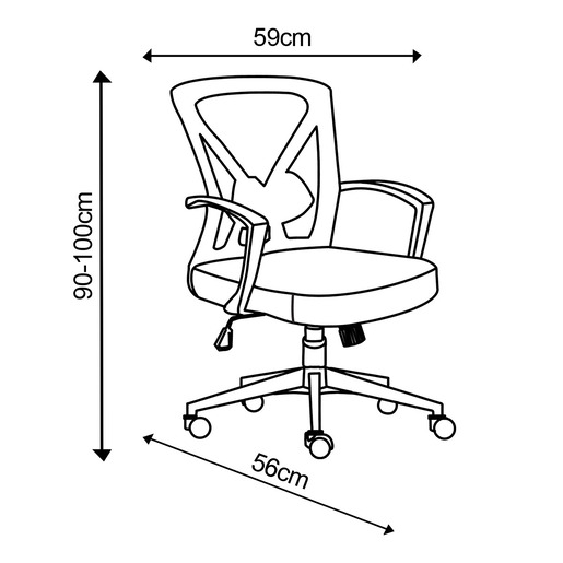 SILLA EJECUTIVA RESPALDO DE MESH ERGONOMICA SKY CHAIRS