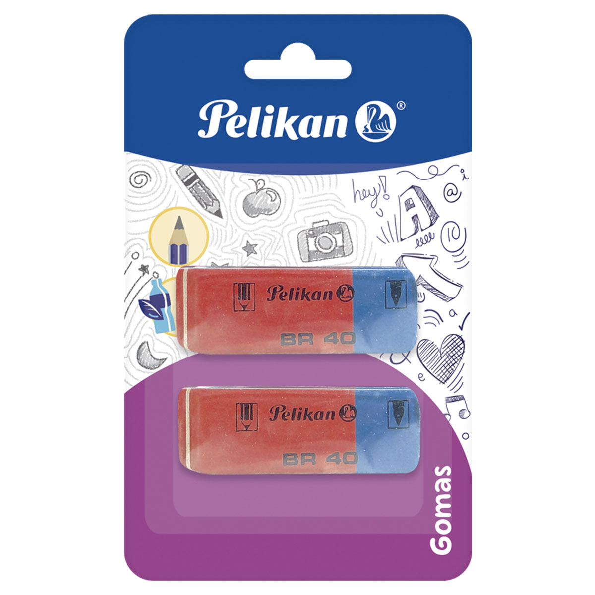 BORRADOR BR-40 BLISTER C/2