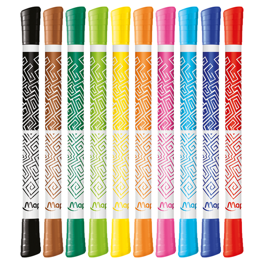 MARCADORES MAPED COLORPEPS BIPUNTAS 10U