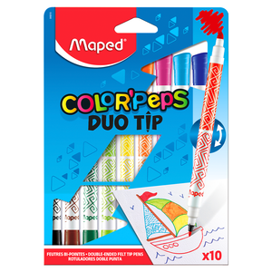 MARCADORES MAPED COLORPEPS BIPUNTAS 10U