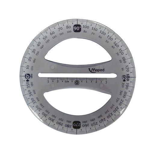 TRANSPORTADOR MAPED TECHNIC PRO 360 10CM 1U